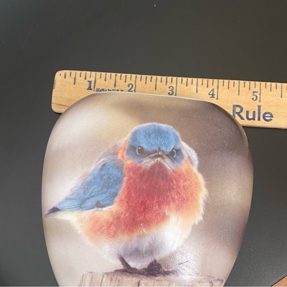 Vintage 70s EKLUND’S Ltd Michael L. Smith “The Mad Bluebird” 4.5” Porcelain Vase - Picture 8 of 15